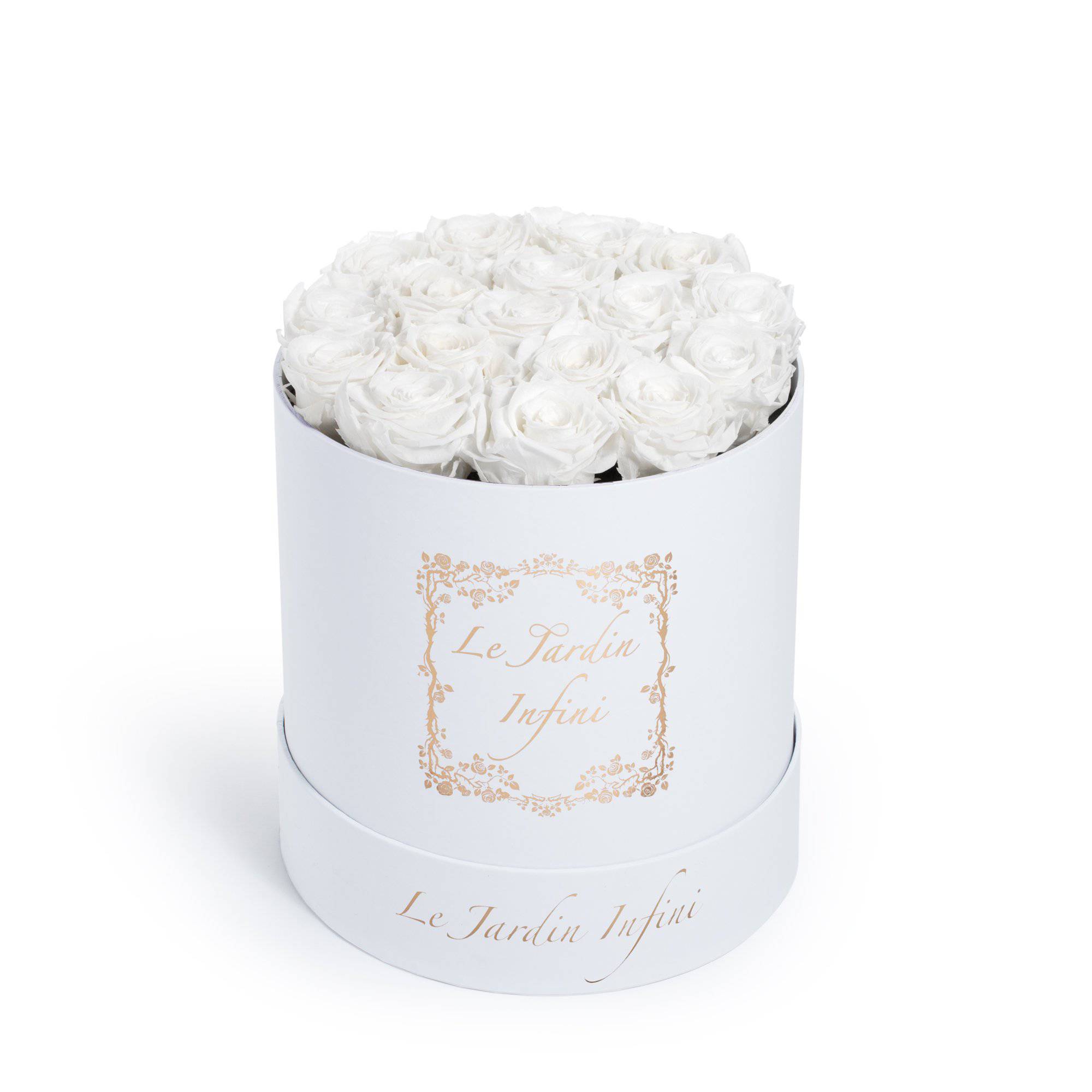 Custom Preserved Roses - Medium Round Box - Le Jardin Infini Roses in a Box