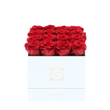 Custom Preserved Roses - New! 16 Roses Square Box - Le Jardin Infini Roses in a Box