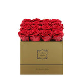 Custom Preserved Roses - New! 16 Roses Square Box - Le Jardin Infini Roses in a Box