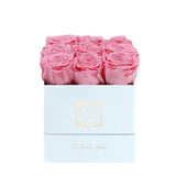 Custom Preserved Roses - New! 9 Roses Square Box - Le Jardin Infini Roses in a Box