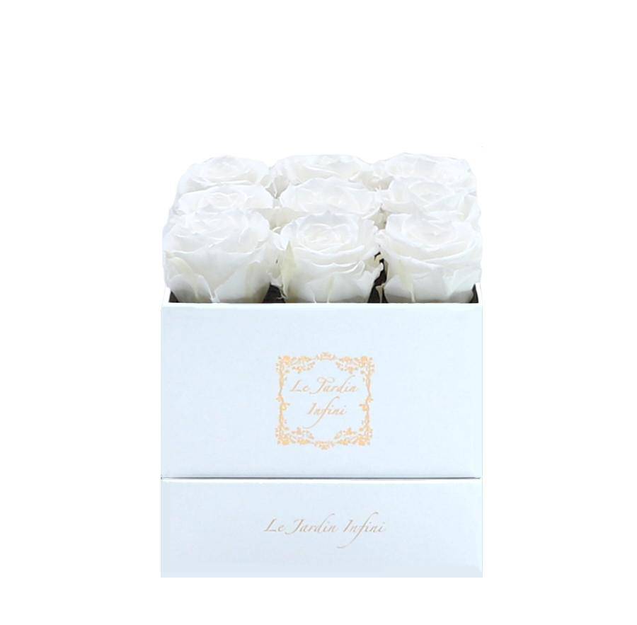Custom Preserved Roses - New! 9 Roses Square Box - Le Jardin Infini Roses in a Box