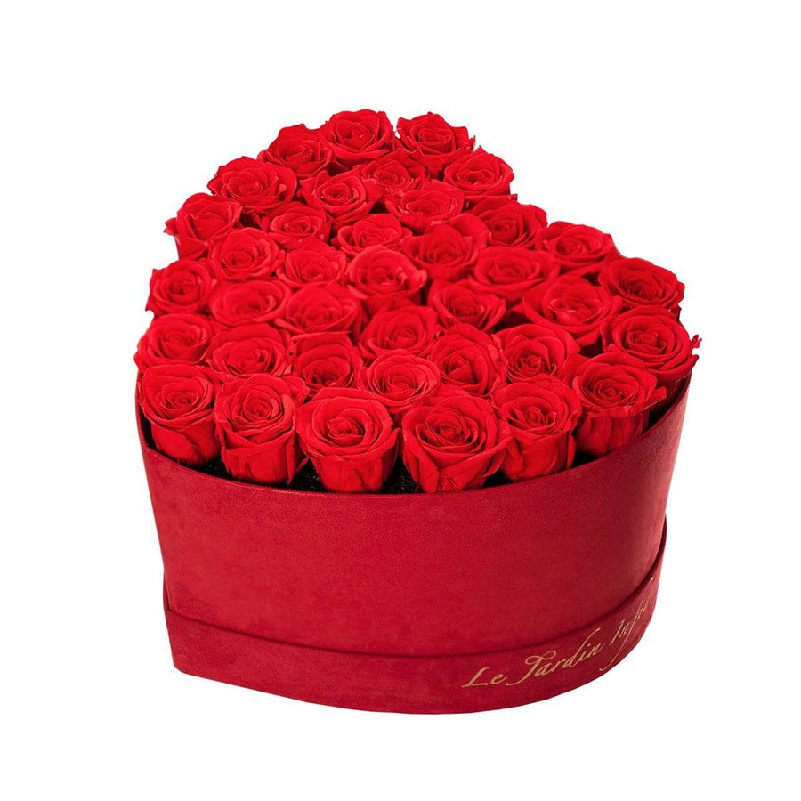 Custom Preserved Roses - Small Heart Box - Le Jardin Infini Roses in a Box